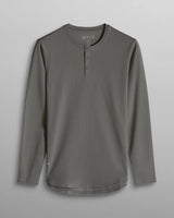 Henley Drop-Cut Long Sleeve: LUX