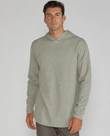 Thermal Hooded Drop-Cut Long Sleeve