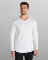 V-Neck Long Sleeve Drop-Cut: LUX