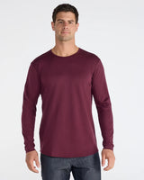 Cotton Long Sleeve Drop-Cut