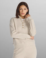 Waffle Knit Collared Pullover