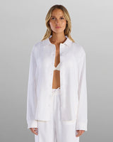 Women's Back to Basics Linen Button Down