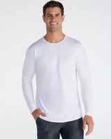 Cotton Long Sleeve Drop-Cut