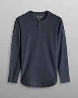 Henley Drop-Cut Long Sleeve: LUX
