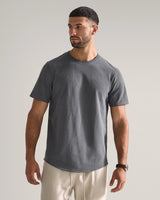 Slub Short Sleeve Drop-Cut