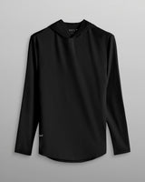 Hooded Drop-Cut Long Sleeve