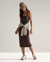 Balm Squareneck Midi Dress
