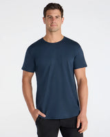 Cotton Short Sleeve Drop-Cut