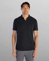 Micro Rib Open V Polo
