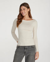 Drift Fitted Boat Neck Long Sleeve