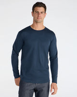 Cotton Long Sleeve Drop-Cut
